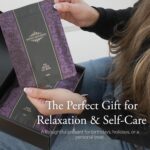 The Wind Down Self Care Set - Relaxation Kit and Care Package Including Steam Eye Mask, Lavender Sugar Scrub & Aromatherapy Shower Steamers, 24K Gold Eye Masks - Spa Gifts for Women - Image 7