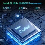 Gaming PC Desktop, Intel Core i5 14400F, RTX 4060, 32GB RAM, 1TB SSD, ARGB Fan, Tower Computer for Gaming and Office - Image 3