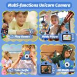 Upgrade Dinosaur Kids Camera, Christmas Birthday Gifts for Girls Boys 3-12, 1080P HD Selfie Digital Video Camera for Toddlers, Cute Portable Little Girls Boys Gifts Toys for 3 4 5 6 7 8 9 Years Old - Image 3