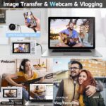 Digital Camera 4K for Photography, 50MP Vlogging Camera for YouTube Video with Flash and 3" 180° Flip Screen, 18X Digital Zoom Compact Travel Cameras with 64GB TF Card for Teens Beginner (White) - Image 7