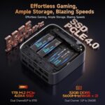 Beelink SER8 Mini PC AMD Ryzen 7 8745HS(UP to 4.9GHz), 32GB DDR5 1TB PCIE4.0 SSD, AMD Radeon 780M Graphics 12core 2600MHz Mini Gaming PC, USB4.0/Triple Display/WiFi6/BT5.2/2.5Gbps LAN Mini Computer - Image 5