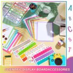 90 Pcs Science Fair Board Supplies 60 Trim Scalloped Bulletin Board Borders 24 Presentation Board Subtitles 6 Science Fair Titles for Classroom Display Boards(Colorful) - Image 5
