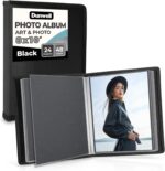 Dunwell Photo Album 8x10 (Black) with Mounting Paper, 8 x 10 Photo & Art Portfolio Presentation Binder, 24 Clear Sleeves Display 48 Pages, Professional Photography Book for Portraits, Artwork - Image 2