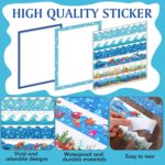114 Pcs Science Fair Board Supplies Includes Self Adhesive Fair Project Titles Subtitles Science Presentation Bulletin Border Letter Stickers Classroom(Ocean Style) - Image 4