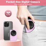 Digital Camera, 4K 64MP, 18X Zoom, Point and Shoot Digital Camera with 64GB SD Card & 2 Batteries, Portable Rechargeable Small Camera for Kids Teens Adult, Purple - Image 4