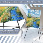 Easel Stand for Sign Picture Stands for Display, Photo Stand Floor Standing Tripod Black Easel with Support Rods, Welcome Board Stand for Wedding, Poster - Image 7
