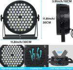 Stage Par Lights,160W 80 LED RGBW 4IN1 DJ Stage Par Can Lights for Parties Sound Activated Auto by DMX Control Stage Uplights for Events Wedding Disco Party Live Band DJ Show Stage Lighting - Image 4