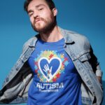 shop4ever Autism Awareness Hands in Heart T-Shirt - Image 5