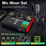 G10 DJ & Podcast Equipment Bundle, Audio Interface with Cardioid Designer P15 Mic for Gamer and All-in-One DJ Mixer, Perfect for Live Streaming, Singing, YouTube, Gaming - Image 3