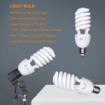 EMART Umbrella Photography Lighting Kit, 200/700W Bulbs, Soft Light Continuous Photographic Reflector Set for Portrait Studio Video Recording, Filming, Podcast - Image 6
