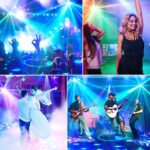 DJ Strobe Party Lights,RGBW 3in1 LEDs Disco Ball Lights Rotatable 540° Rave Light Room Party Lighting Indoor Professional Sound Activated DMX Stage Light for Parties Club Home Bar Birthday KTV - Image 3