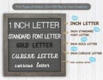 Grey Felt Letter Board - 10x10 Inch, Pre Cut 725 Letters, First Day of School, Classroom Decor, Baby Announcements - Image 4