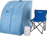 Durasage Portable Personal Steam Sauna for Home – Foldable Full Body Spa Tent with 800W Steam Generator, 60-Min Timer, Chair Included for Relaxation & Wellness - Image 2