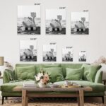 Poster Master Beach Canvas - Woman Reading Book Print - Straw Hat Art - Black and White Photography Wall Design - Vacation Art - Ocean or Beach House Decor - Available in 8x10 to 30x40 - Image 3