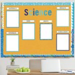 114 Pcs Science Fair Board Supplies Includes Self Adhesive Fair Project Titles Subtitles Science Presentation Bulletin Border Letter Stickers Classroom(Ocean Style) - Image 7