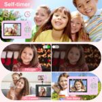Digital Camera, 4K 64MP, 18X Zoom, Point and Shoot Digital Camera with 64GB SD Card & 2 Batteries, Portable Rechargeable Small Camera for Kids Teens Adult, Purple - Image 7