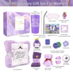 Gifts for Women Spa Basket, Lavender Spa Gift Basket,16 Pcs Self Care Package for Women, Mom, Wife, Girlfriend, Sister, Unique Get Well Sets for Birthday, Mother's Day, Christmas, Valentine's Day - Image 3