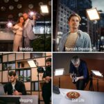 Neewer 2 Packs Dimmable Bi Color 480 LED Video Light Kit, 3200~5600K CRI 96+ LED Panel with U Bracket, 75 inches Tripod Light Stand for YouTube Recording Studio Photography Streaming Key Lighting - Image 7
