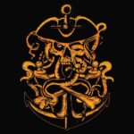 Grunt Style Ghost Pirate USN Men's T-Shirt - Image 6