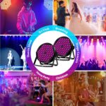 LED Par Lights, 90W 60 LED RGBW 4IN1 Stage Uplights Sound Activated Auto Play by Remote & DMX Control for Events Wedding Church Party DJ Live Show DJ Stage Lighting 2 Pack - Image 7
