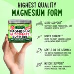 Center-Filled Magnesium Glycinate Gummies 400MG - High Absorption for Kids, Teens & Adults - Supplement for Sleep, Calm & Muscle Relaxation with B6 & D3 - Gluten Free & Vegan Friendly - 60 Count - Image 4