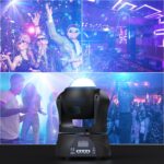 U`King Moving Head Dj Light,30W Double Sided Disco Ball Parties Light with Kaleidoscope and Stage Lighting by DMX and Sound Activated Control Spotlight for Club,Wedding,Live Show,Bar(1-Pack) - Image 6