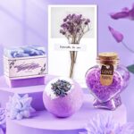 Birthday Gifts for Women Self Care Gifts Get Well Soon Gifts, Lavender Relaxation Spa Gift Basket Sets with Luxury Flannel Blanket, Unique Mothers Day Mom Gifts Basket for Mom Wife Grandma Sister - Image 6