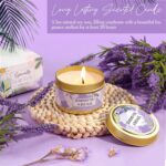 Birthday Gifts for Women, Self Care Gifts for Women, Relaxing Spa Gifts Basket Care Package w/Flannel Blanket, Mothers Day Gifts for Mom Her Best Friend Grandma Sister Wife (Purple) - Image 7