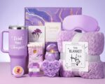 Birthday Gifts for Women - Self Care Gifts Get Well Soon Gifts, Happy Birthday Spa Gift Baskets w/Flannel Blanket 40 OZ Tumbler, Mothers Day Bday Gifts for Mom Wife Sister Best Friend Her Daughter - Image 2