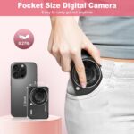 Digital Camera, 4K 64MP, 18X Zoom, Point and Shoot Digital Camera with 64GB SD Card & 2 Batteries, Portable Rechargeable Small Camera for Kids Teens Adult, Black - Image 4