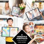 Dunwell Photo Album 8x10 (Black) with Mounting Paper, 8 x 10 Photo & Art Portfolio Presentation Binder, 24 Clear Sleeves Display 48 Pages, Professional Photography Book for Portraits, Artwork - Image 8