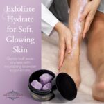 The Wind Down Self Care Set - Relaxation Kit and Care Package Including Steam Eye Mask, Lavender Sugar Scrub & Aromatherapy Shower Steamers, 24K Gold Eye Masks - Spa Gifts for Women - Image 4