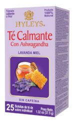 Hyleys Calm Tea with Ashwagandha - Lavender & Honey Flavor - Caffeine-Free, Herbal Tea - 25 Tea Bags - Sleepy Chamomile Bedtime Blend: Natural Herbal Tea for Deep Relaxation & Restful Sleep - Image 4