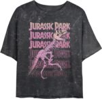 Junior's Jurassic World Colorful Dinosaur Art T-Shirt - Image 2
