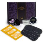 The Wind Down Self Care Set - Relaxation Kit and Care Package Including Steam Eye Mask, Lavender Sugar Scrub & Aromatherapy Shower Steamers, 24K Gold Eye Masks - Spa Gifts for Women - Image 2
