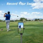 Golf Tripod and Monopod Selfie Stick with Ground Spike Stake, Golf Swing Analyzer Phone Holder for Training Aid, Golf Selfie Stick Tripod for Recording Swings - Image 3