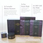 The Wind Down Self Care Set - Relaxation Kit and Care Package Including Steam Eye Mask, Lavender Sugar Scrub & Aromatherapy Shower Steamers, 24K Gold Eye Masks - Spa Gifts for Women - Image 8