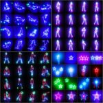 U`King Party Lights RGB Stage Lighting Beam Animation 3D Laser Lights Patterns with DMX512 Sound Activated Remote Control for Festival Bar Nightclub Wedding Live Show Church(2PCS) - Image 3