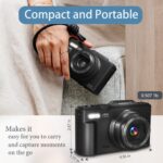 Digital Camera for Photography and Vlogging, 4K Autofocus YouTube Camera with 3" 180° Flip Screen, WiFi, 18X Zoom, Flash, 2 Batteries & 32GB SD Card - Image 7