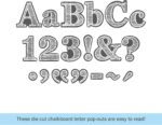 Barker Creek 234-Piece Chalkboard Letter Pop-Outs, Multicolor 4” Letters, Numbers & Punctuation Marks for Classrooms, Offices, Presentations, Home and More (1725) - Image 5