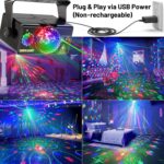 Party Lights, DJ Disco Light Disco Ball Light Sound Activated Strobe Stage Lights for Parties Birthday Christmas Gift Wedding Karaoke KTV Bar Club Pub Dance Home Room Halloween Decorations - Image 3