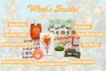 Sunny&Wise Orange Themed Gift Baskets for Women - Designed in USA - Care Package, Self Care Gifts, Get Well Soon, Thinking of You - Image 3