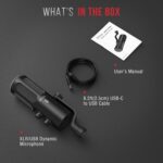 FIFINE XLR/USB Podcast Dynamic Microphone for Streaming, Studio XLR Microphone, PC Streamer Mic All Metal with Mute Button, Headphone Jack, for Vocal Voice Over Music Recording-AmpliTank Tank3 - Image 9