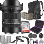 Sigma 18-50mm f/2.8 DC DN Contemporary Lens for Sony E Mount with Altura Photo Advanced Accessory and Travel Bundle - Image 2