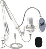 Pyle USB Condenser Microphone Streaming Kit - Professional Computer/Mac Mic Audio Cardioid Boom with Adjustable Arm Stand & Pop Filter for Podcast, Gaming, Studio, YouTube - Image 2