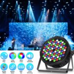 Stage Par Lights,160W 80 LED RGBW 4IN1 DJ Stage Par Can Lights for Parties Sound Activated Auto by DMX Control Stage Uplights for Events Wedding Disco Party Live Band DJ Show Stage Lighting - Image 5
