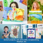 18 Pcs Poster Board 22" x 28" White Poster Paper Bulk, ROOKEA 250 GSM Vision Board for School Arts Craft Projects Presentations Drawing Scrapbooking Blank Graphic Display Office Supplies - Image 6
