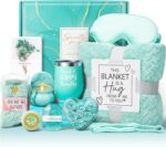 Birthday Gifts for Women Self Care Gifts Get Well Soon Gifts, Ocean Relaxing Spa Gifts Basket Care Package w/ Luxury Flannel Blanket, Unique Mothers Day Gifts Idea for Mom Her Friends Sister Wife - Image 2