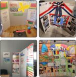 3 pcs Small White Tri-Fold Display Boards, 21 x 14 Inches Corrugated Trifold Poster Boards for School Projects, Science Fairs, Business Presentations and Exhibitions - Image 7
