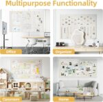 Large Cork Board for Wall 36" x 48" Ivory Bulletin Board with Safe Removable Adhesive Squares for Pictures Photos, Alternative CorkBoard Felt Pin Boards Tiles for Office Classroom Wall Decor - 12 Pack - Image 5